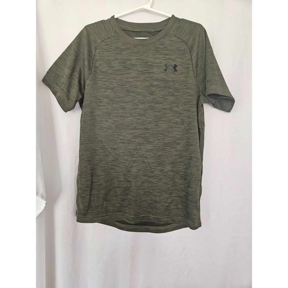 Youth Medium Under Armour Tech Tee Olive Green‎ Short Sleeve